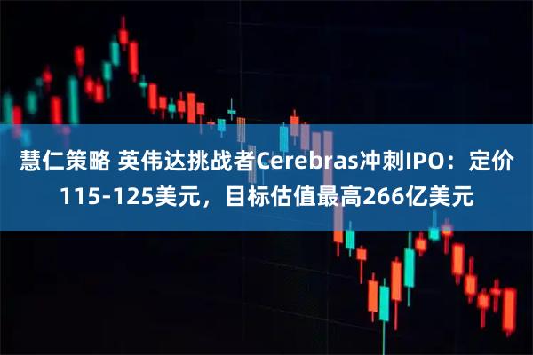 慧仁策略 英伟达挑战者Cerebras冲刺IPO：定价115-125美元，目标估值最高266亿美元
