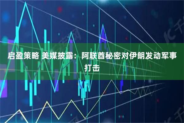 启盈策略 美媒披露：阿联酋秘密对伊朗发动军事打击
