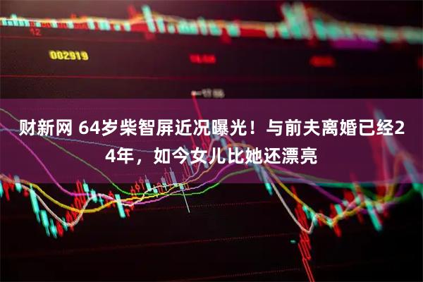 财新网 64岁柴智屏近况曝光！与前夫离婚已经24年，如今女儿比她还漂亮
